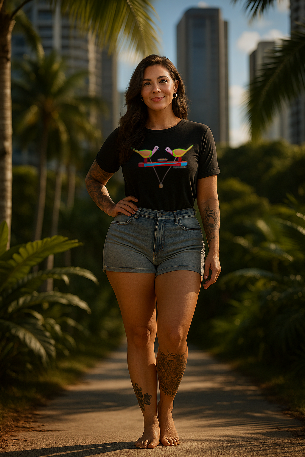 Camiseta Exclusiva: Artesanato Pássaros de Miriti Amazônico