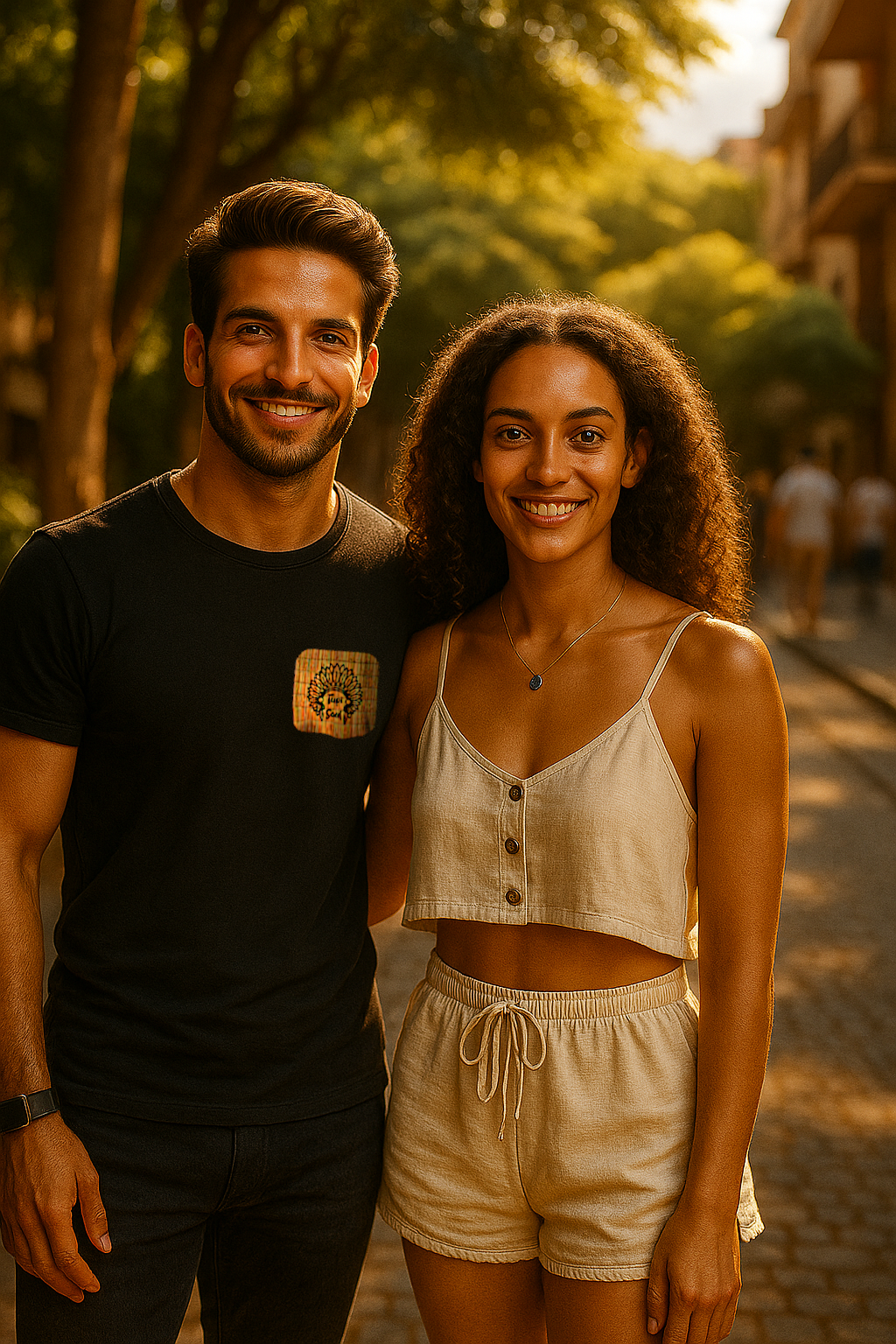 Camiseta Logo de Palha: Vista a Amazônia com Amor