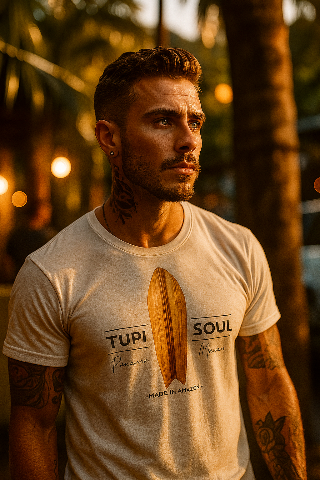 Camiseta Surfe na Pororoca: Aventura na Natureza