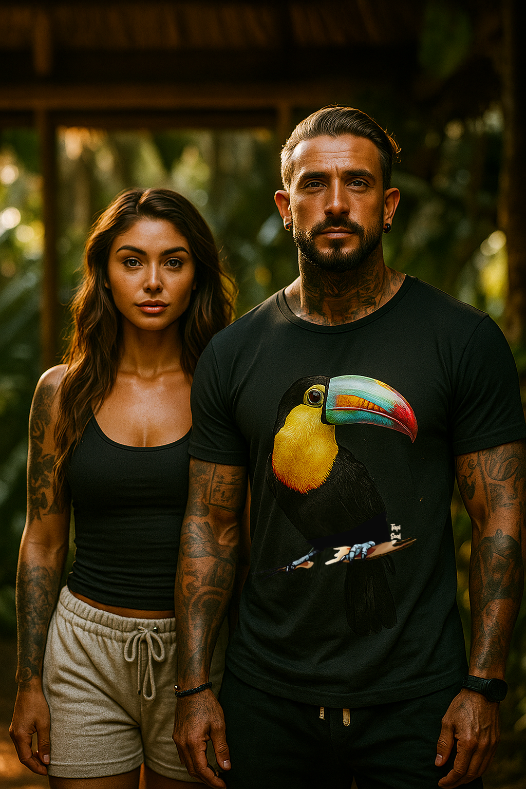 Camiseta Tucano Tropical: Elegância da Natureza