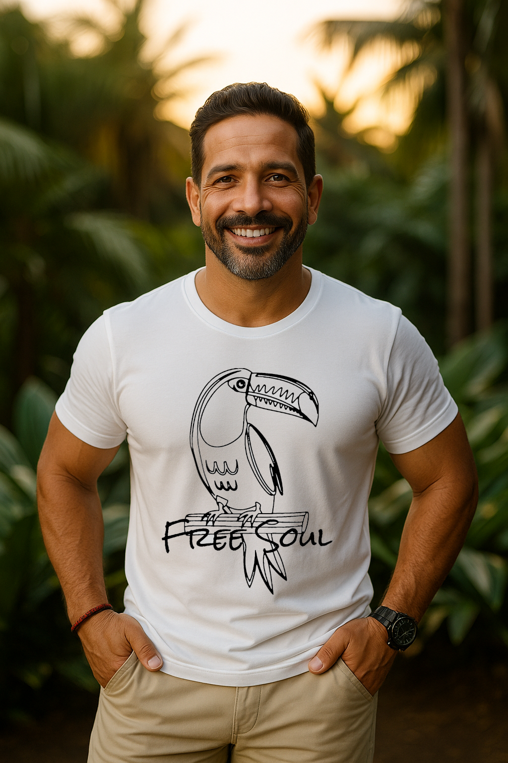 Camiseta Tucano de Alma Livre: Arte e Natureza Amazônica