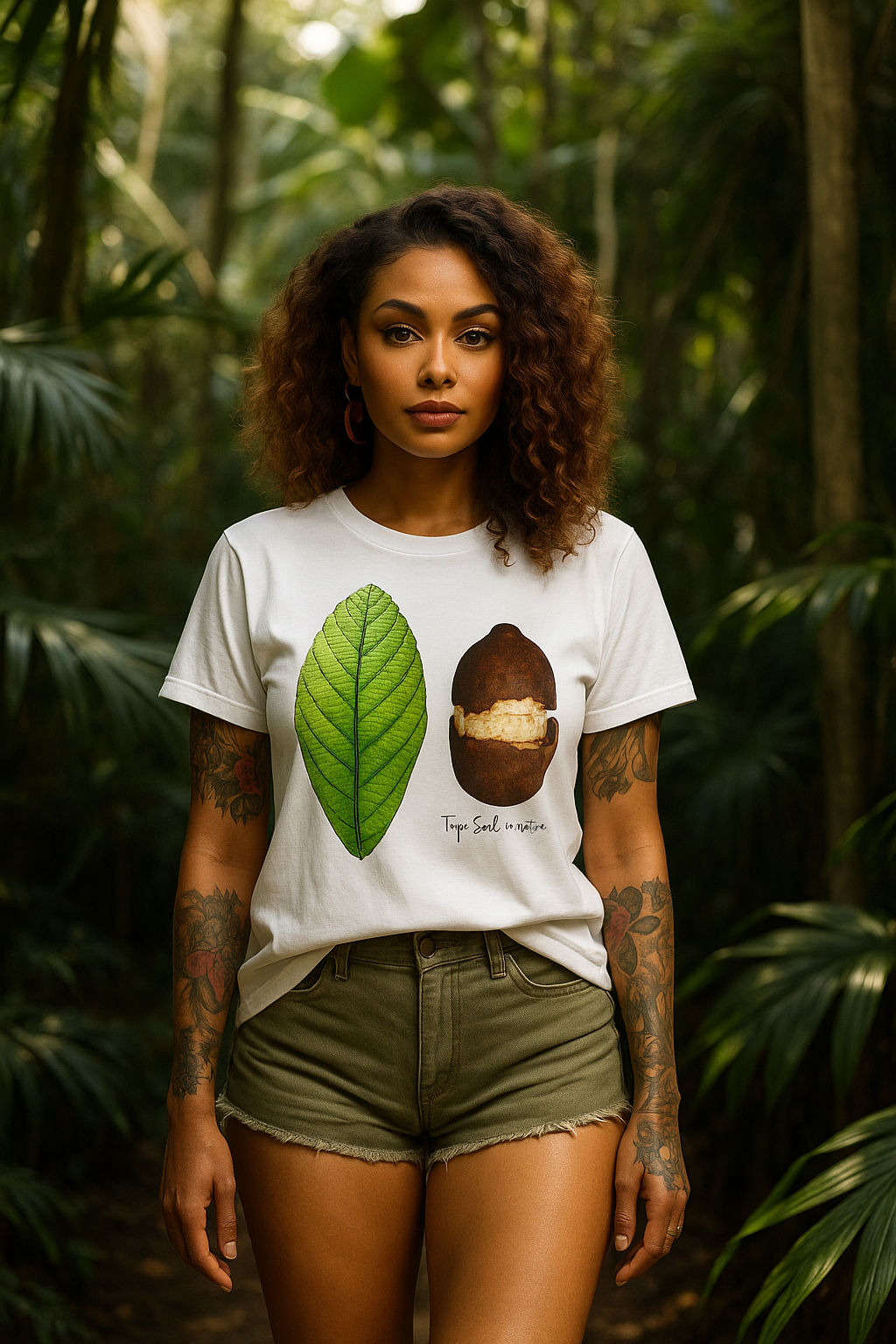 Folha de Cupuaçu: Camiseta Tesouro Agridoce Amazônico