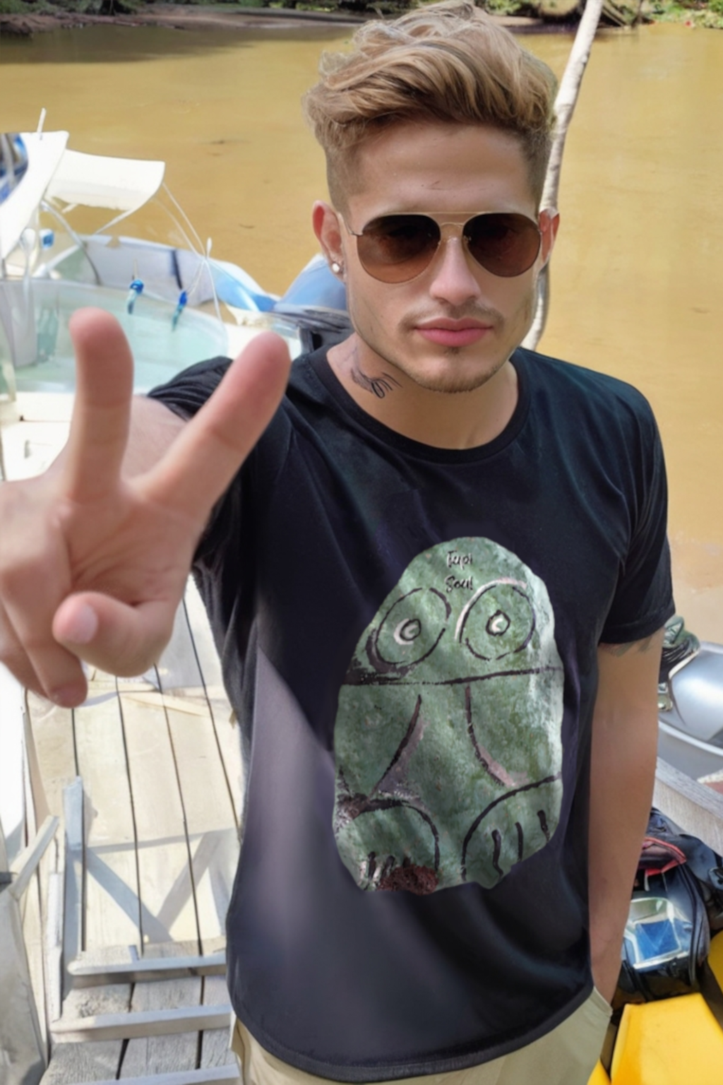 Sapo de Pedra: Camiseta Magia do Muiraquitã