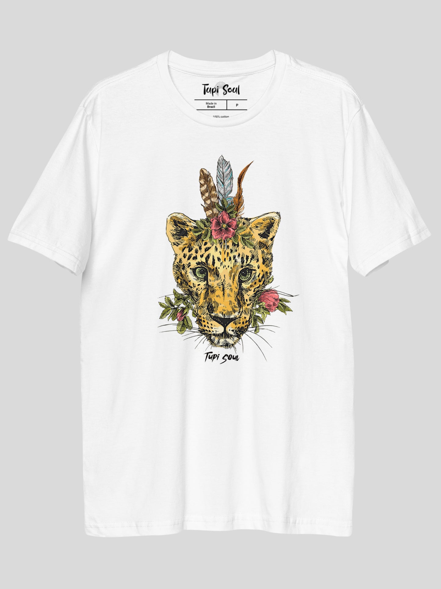Camiseta Onça-Pintada: Cultura Indígena Amazônica