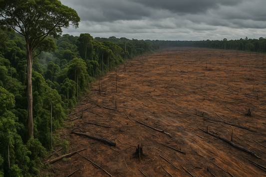 Impacto do desmatamento na região amazônica, especialmente em Belém