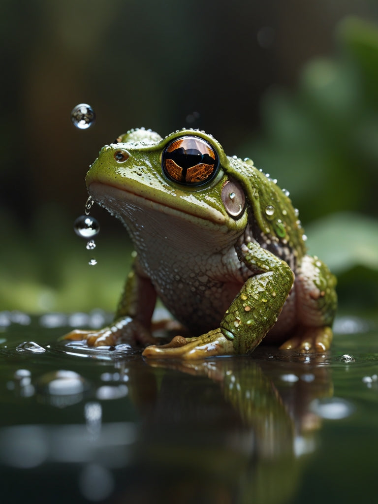 Macro Fotografia da Vida Selvagem em Close: Um Sapo Cururu na Amazônia