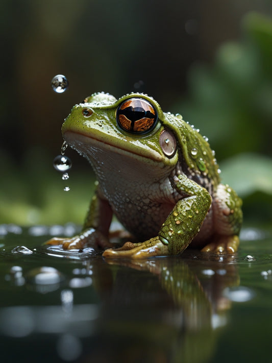 Macro Fotografia da Vida Selvagem em Close: Um Sapo Cururu na Amazônia