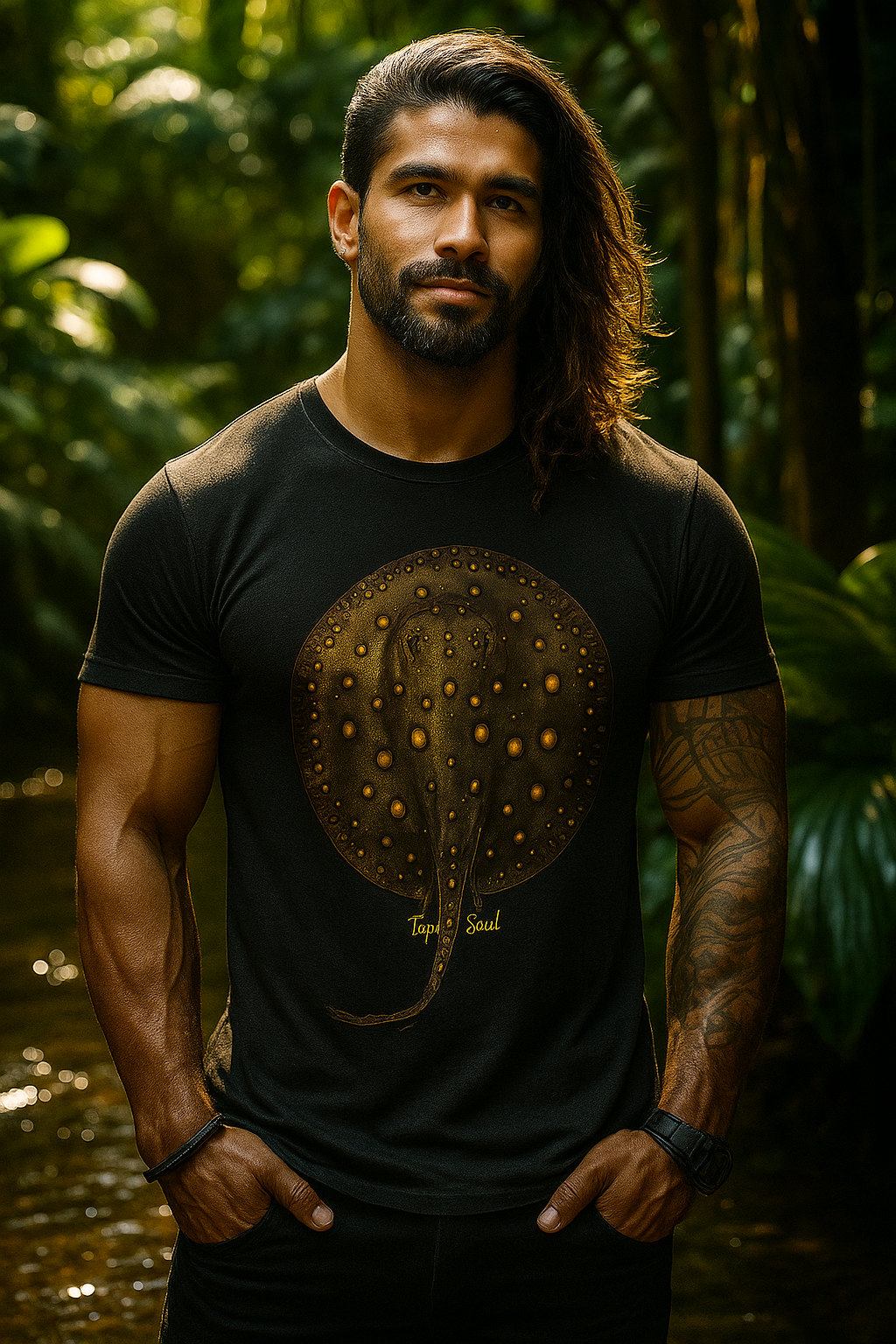 Arraia Amazônica: Camiseta Estilosa pela Vida Selvagem