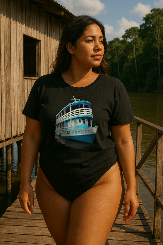 Aventura Popopô na Amazônia: Camiseta com Estilo Regional