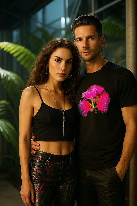 Botânica Rosa: Camiseta Flor de Jambo