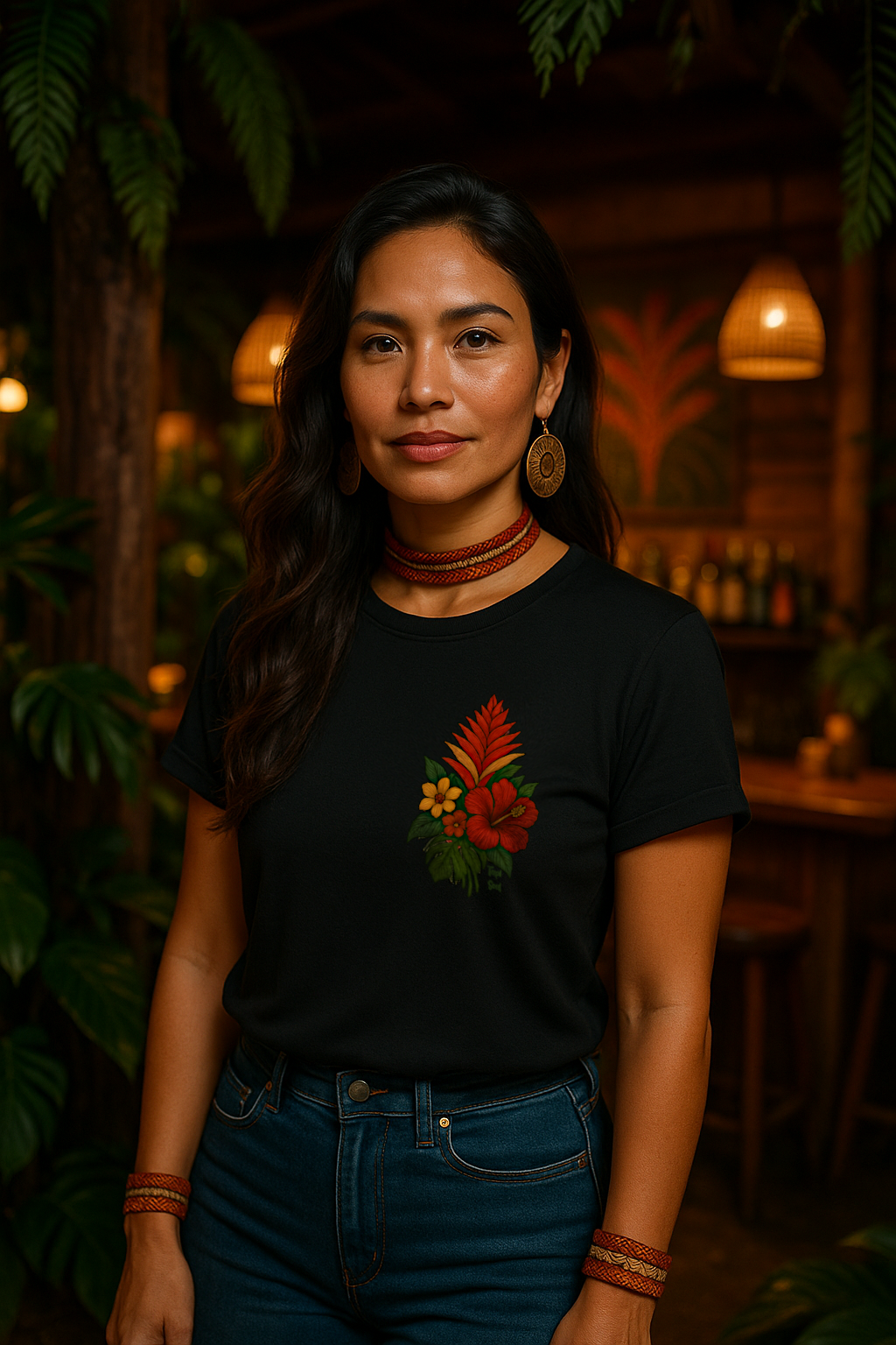 Camiseta Bromélia: Flor da Amazônia no Guarda-Roupa