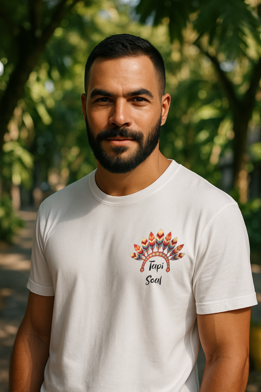 Camiseta Cocar: Resistência e Tradição Indígena
