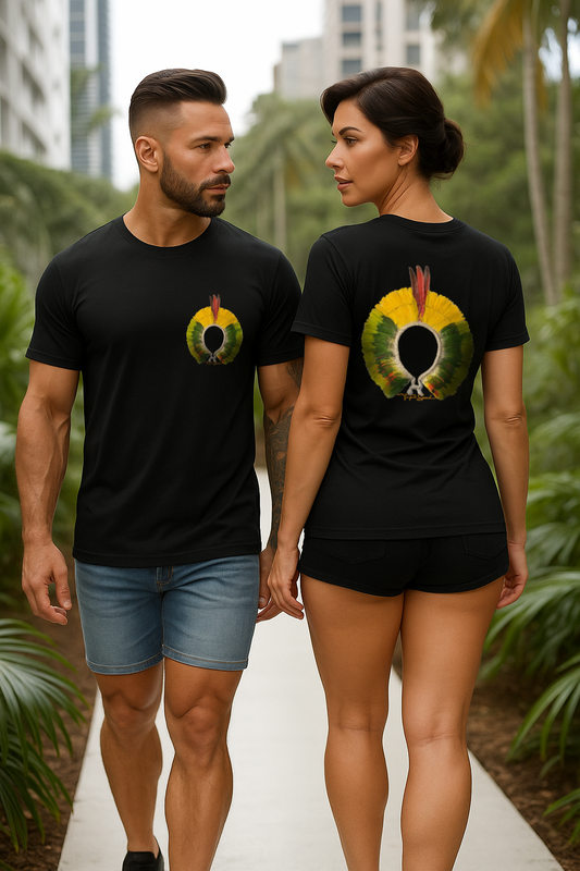 Camiseta Cocar Tradicional: Cultura dos Povos Indígenas
