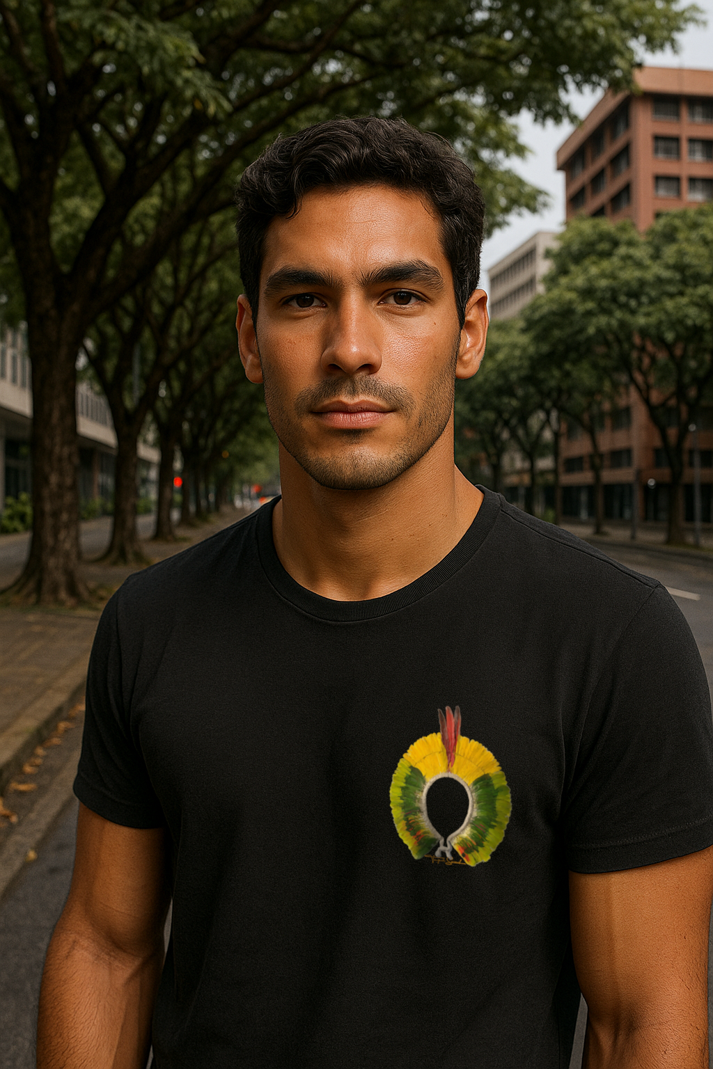 Camiseta Cocar Tradicional: Cultura dos Povos Indígenas