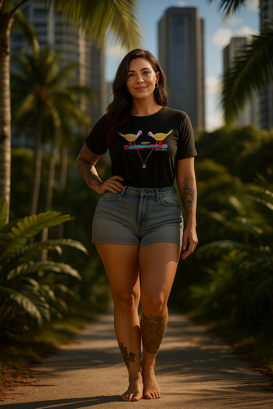 Camiseta Exclusiva: Artesanato Pássaros de Miriti Amazônico