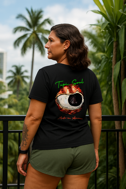 Camiseta Guaraná: Mistério do Olho Vigilante Amazônico