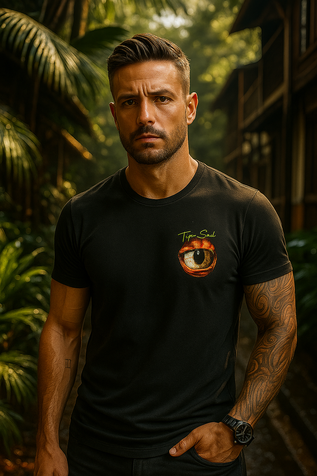 Camiseta Guaraná: Mistério do Olho Vigilante Amazônico