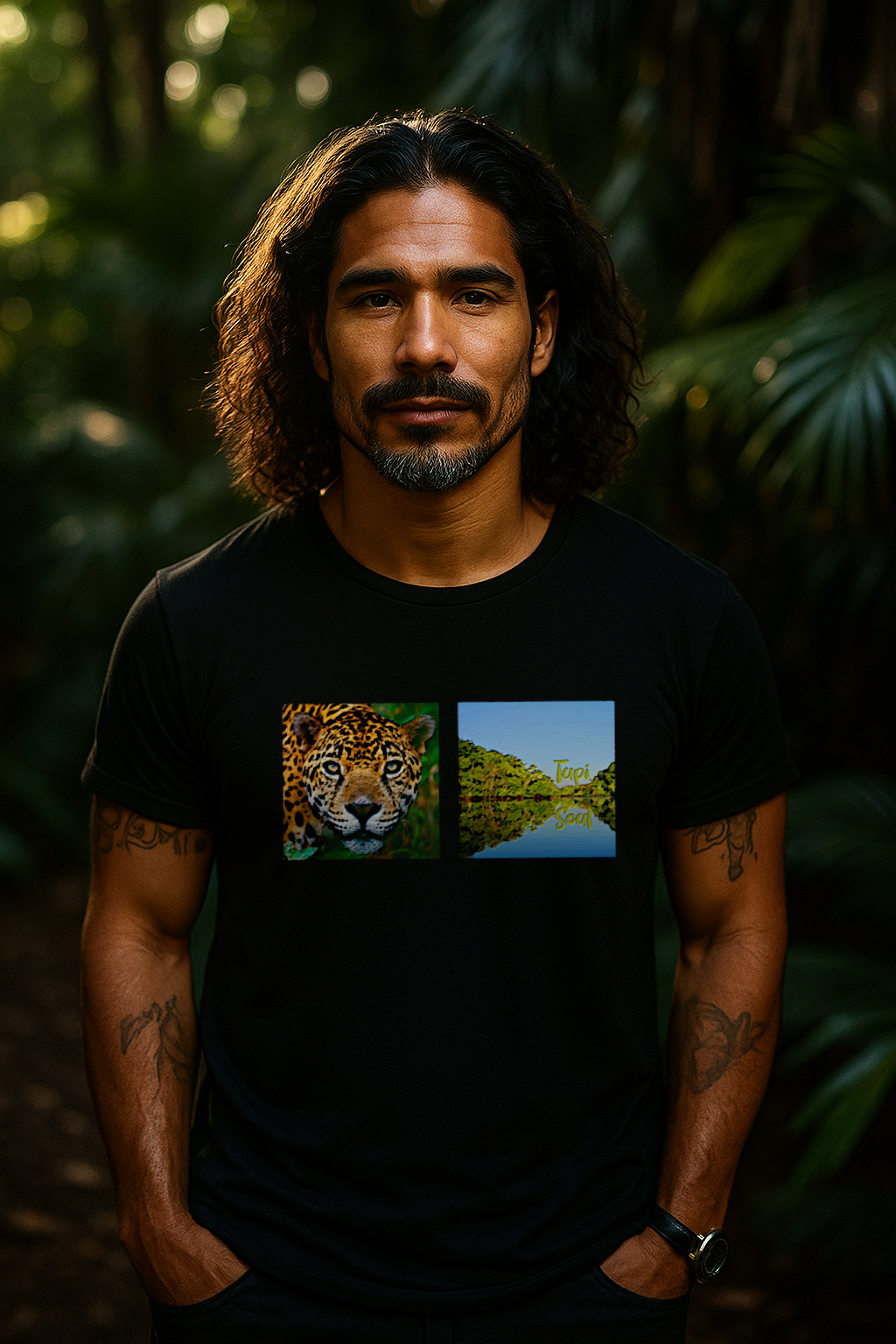 Camiseta Onça-Pintada Amazônica: Natureza em Foco
