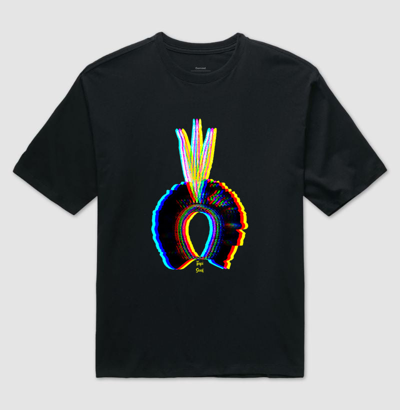 Camiseta Oversized Cocar Indígena