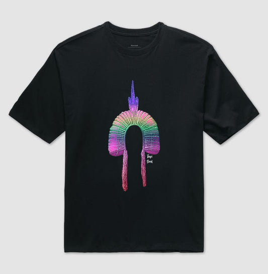 Camiseta Oversized Cocar Tie-Dye
