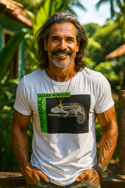 Camiseta Raio-x de Camaleão: Fascínio da Adaptabilidade
