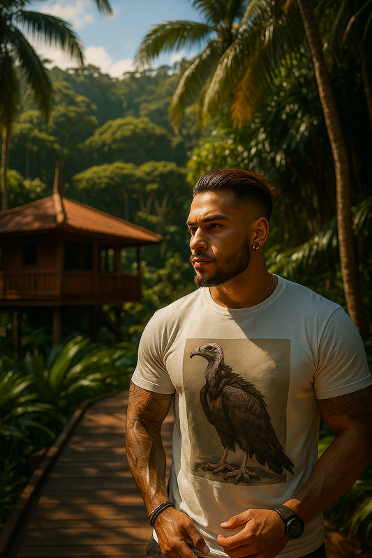 Camiseta Urubu Ver-o-Peso: Harmonia Urbano Natural