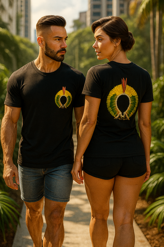 Camiseta Cocar Tradicional: Cultura dos Povos Indígenas