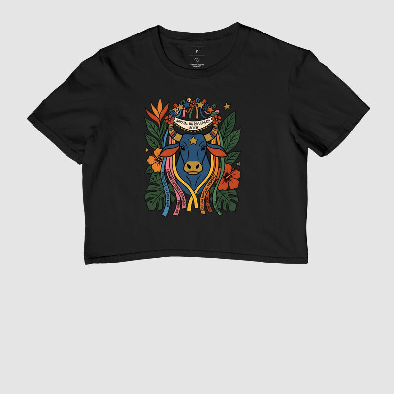 Cropped Feminino Boi Pavulagem