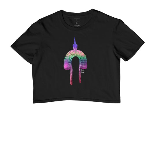 Cropped Feminino Cocar Tie-Dye