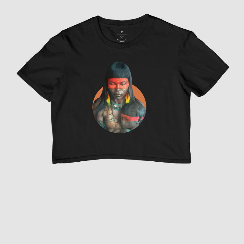 Cropped Feminino Maternidade Indígena