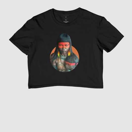 Cropped Feminino Maternidade Indígena
