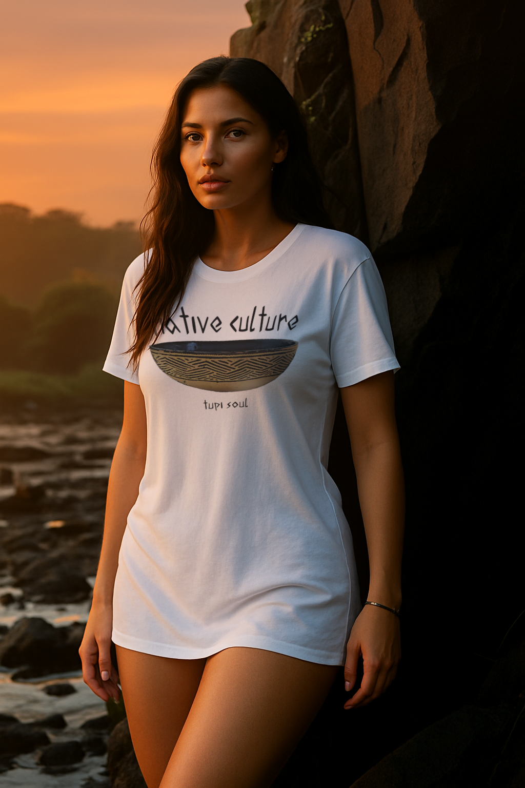 Cuia Indígena: Camiseta da Tradição Amazônica