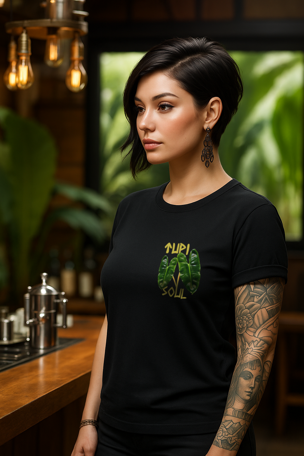 Folha Tropical: Camiseta Riqueza da Flora Amazônica