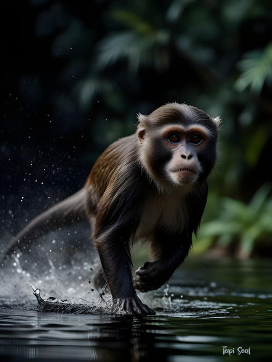 Quadro Liberdade Selvagem: Macaco da Amazônia