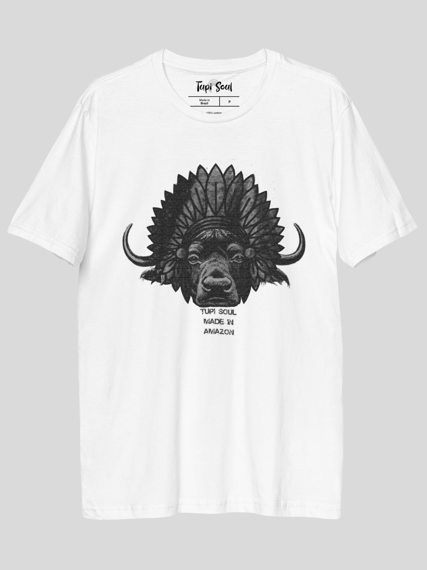 Búfalo do Marajó: Camiseta da Força Cultural Amazônica