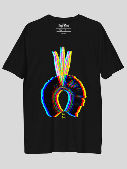 Evolução Cultural: Camiseta Cocar Hi-Tech Neon