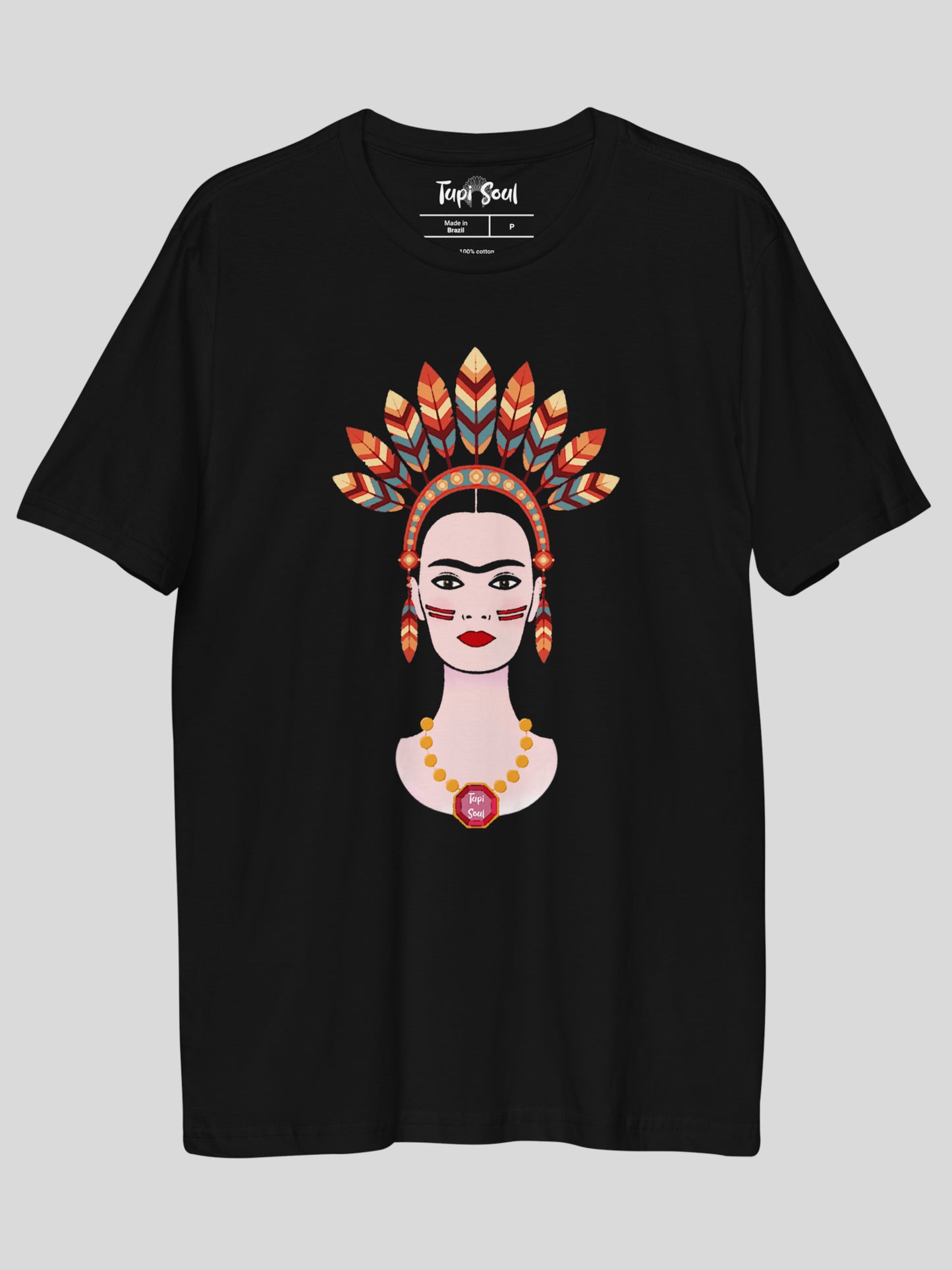 Camiseta Frida Kahlo de Cocar: Diversidade Cultural