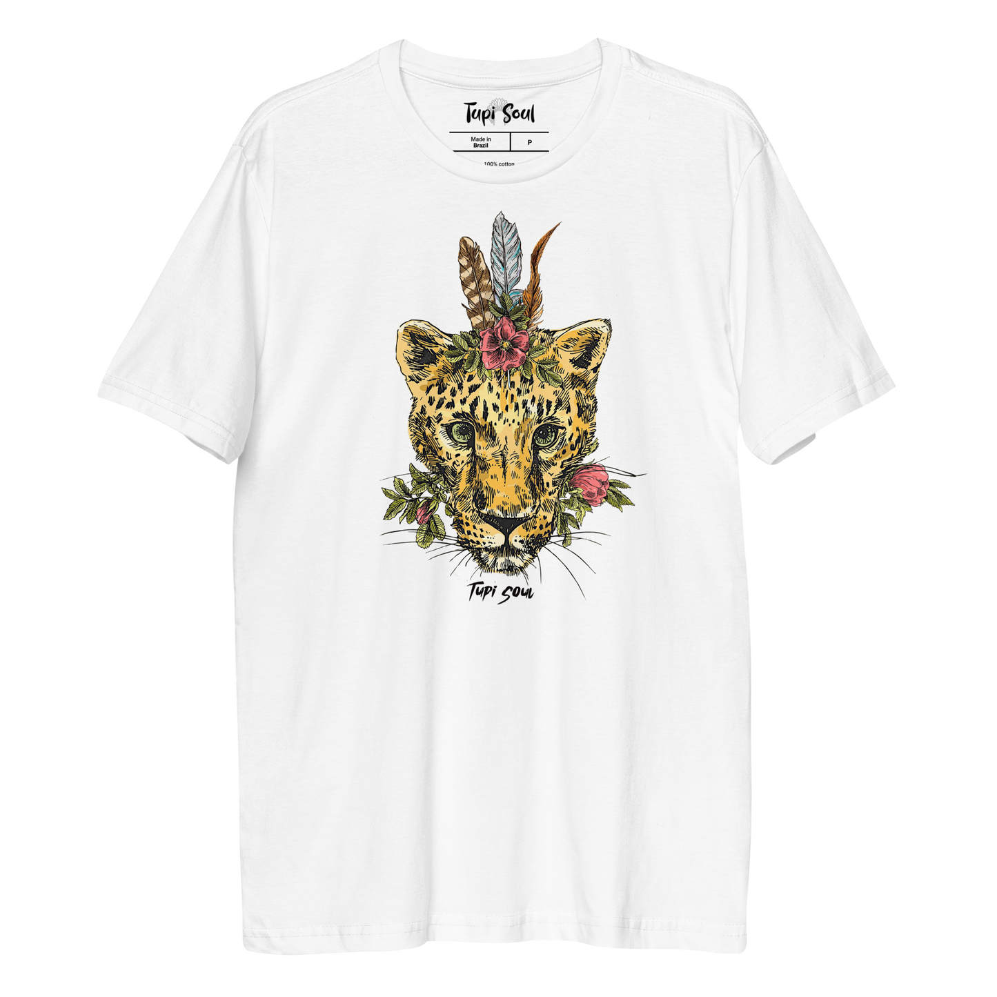 Camiseta Onça-Pintada: Cultura Indígena Amazônica