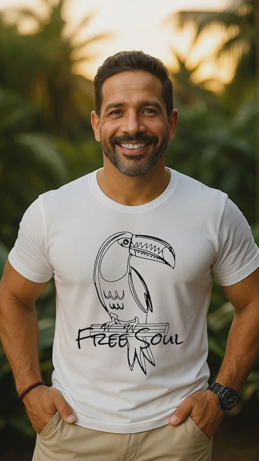 Camiseta Tucano de Alma Livre: Arte e Natureza Amazônica