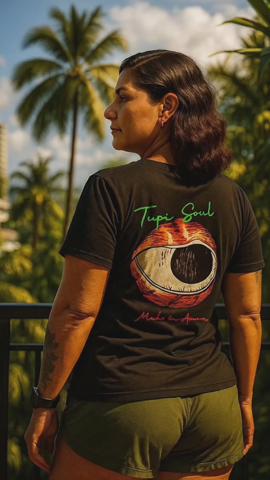 Camiseta Guaraná: Mistério do Olho Vigilante Amazônico