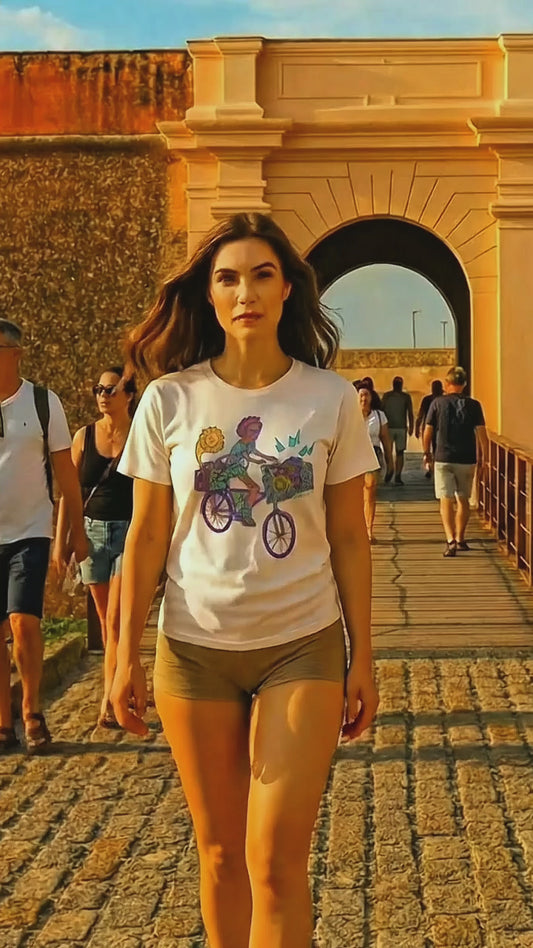 Camiseta Música na Bike: Arte e Cultura Amazônica