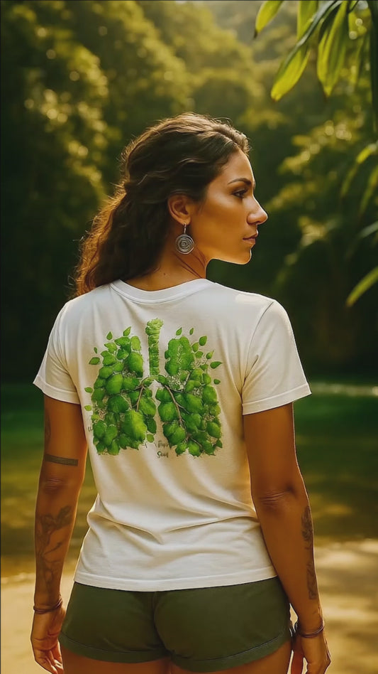 Camiseta Pulmões da Amazônia: Respire Consciente