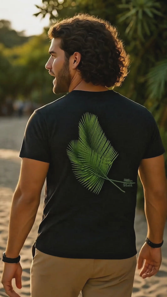 Camiseta Folhas Tropicais Verão Amazônico