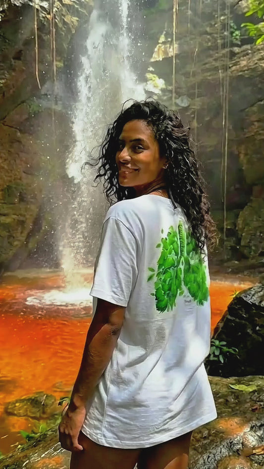 Camiseta Pulmões da Amazônia: Respire Consciente
