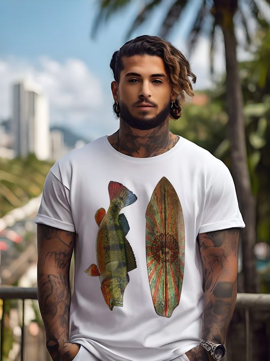 Surfe do Tucunaré: Camiseta Aventuras Aquáticas