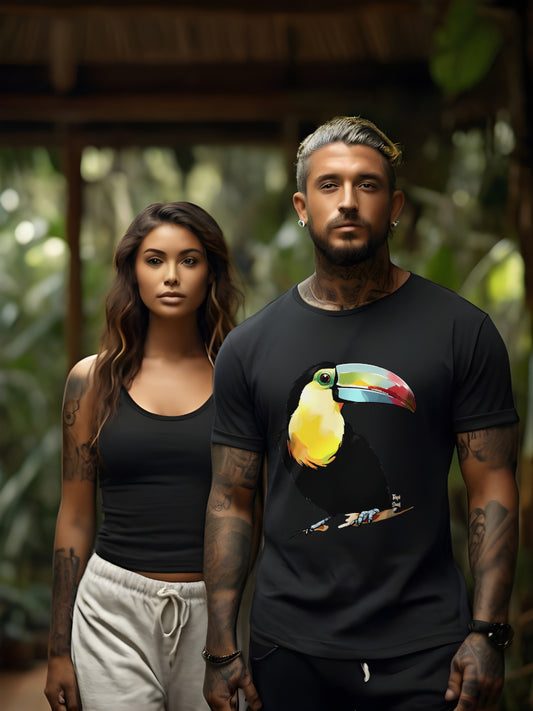 Camiseta Tucano Tropical: Elegância da Natureza