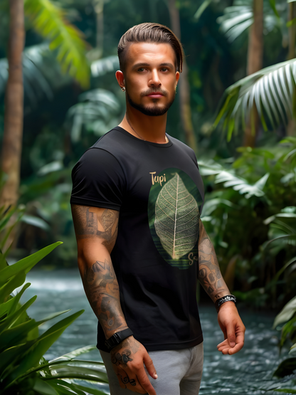 Folha Transparente: Camiseta Elegância Natural da Selva