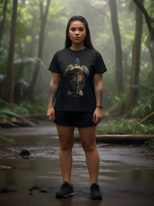 Camiseta Tartaruga Amazônica: Celebre a Vida Aquática