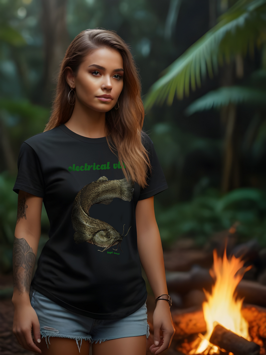 Camiseta Poraquê: Mistérios Elétricos da Amazônia