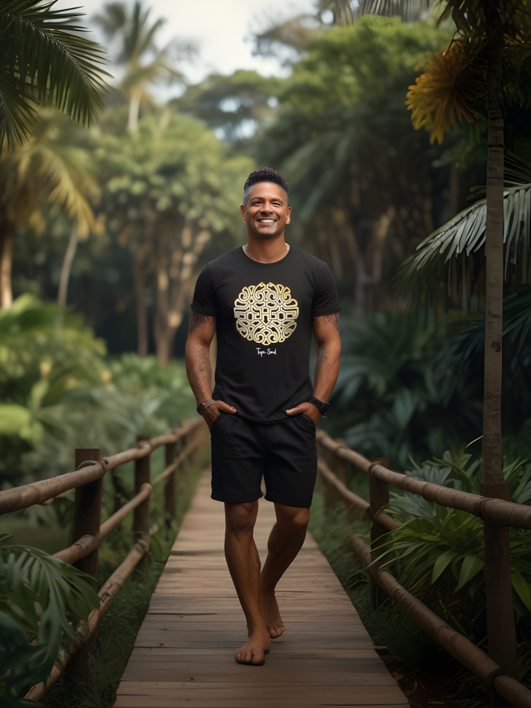Camiseta Mandala Marajoara: Joia Artística Amazônica